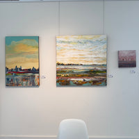 Tequila Sunrise, 36” x 36” - Kefi Art Gallery