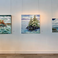 Burleigh Falls, 42" x 42" - Kefi Art Gallery