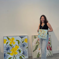 Foxglove Fanatic, 36" x 36"