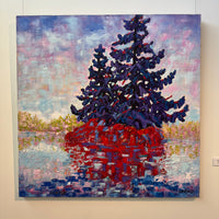 My Tree Fort, 48" x 48" - Kefi Art Gallery