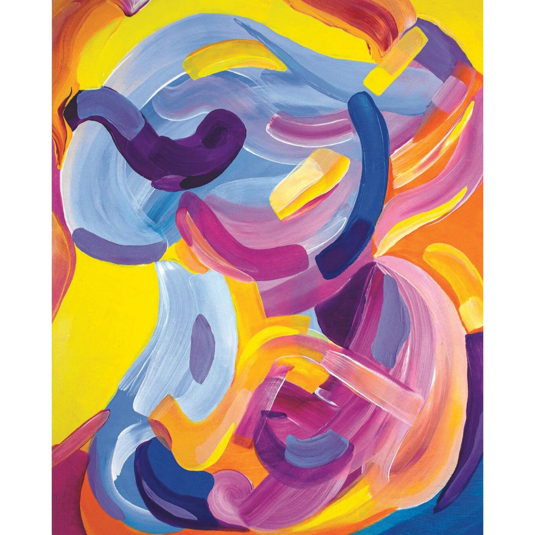 Amanda Wand "The Bloom" abstract painting Canadian Artist