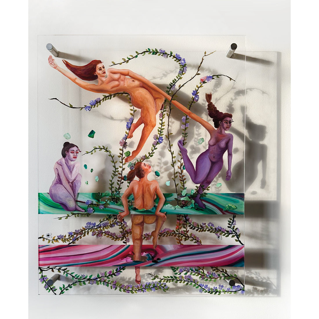 Anam Feerasta "Momemtary Triumph II" figurative painting Canadian Artist