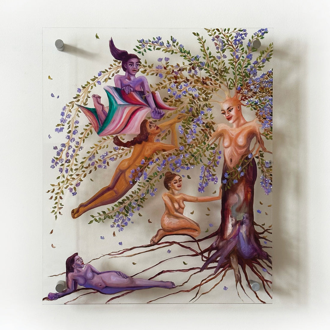 Anam Feerasta "The Root of the Root" figurative painting Canadian artist