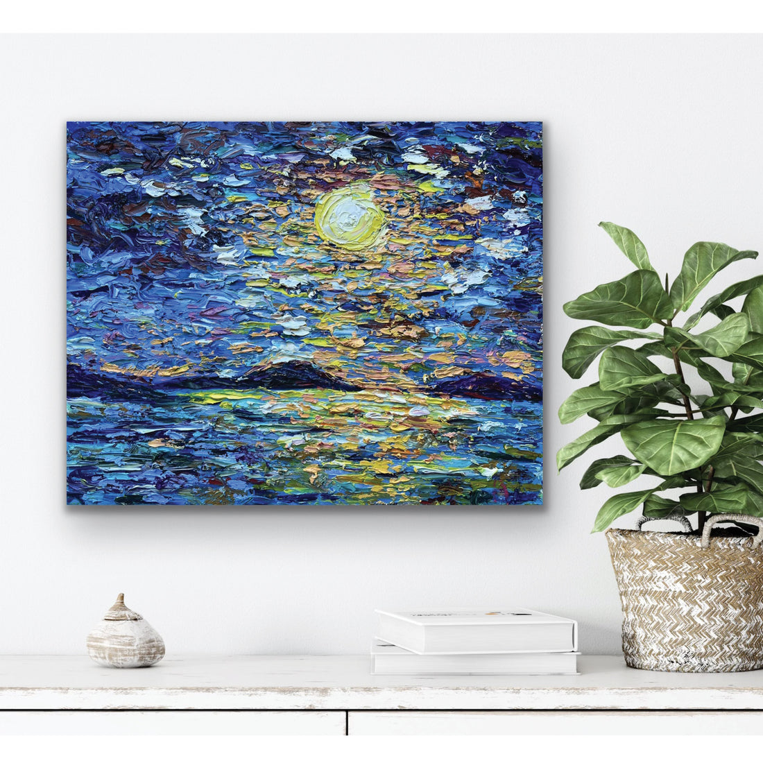 Anastasia Fedorova "New Day" abstract landscape painting Canadian Artist