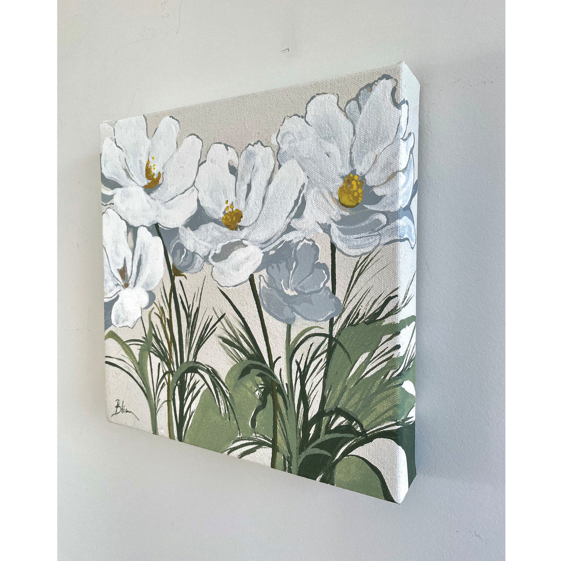 Bibiana Hooper "Cosmoses 1" abstract floral painting Canadian artist