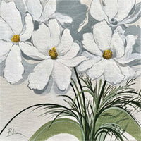 Bibiana Hooper "Cosmoses 3" abstract floral painting Canadian Artst
