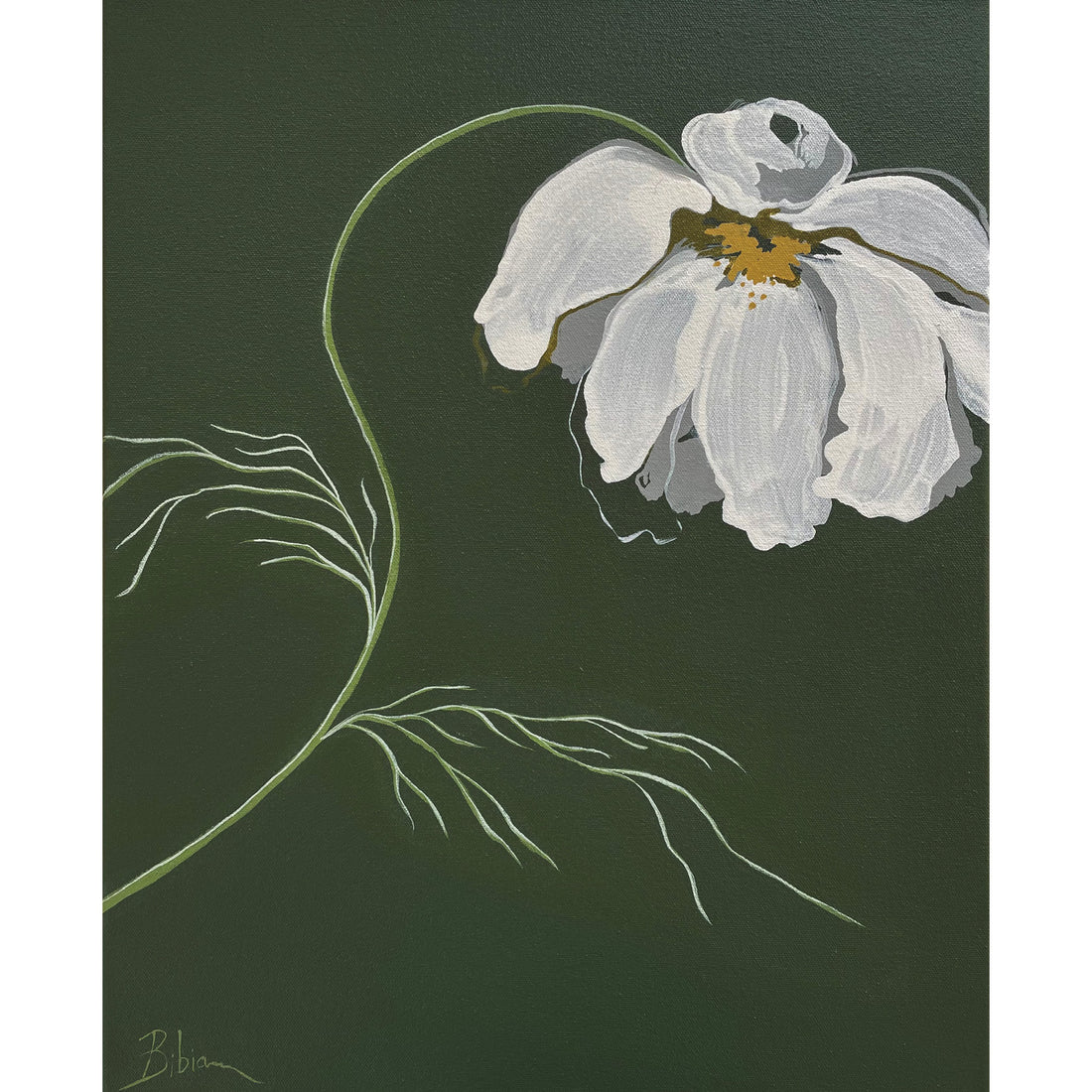 Bibiana Hooper "Cosmoses 7" abstract floral painting Canadian Artist