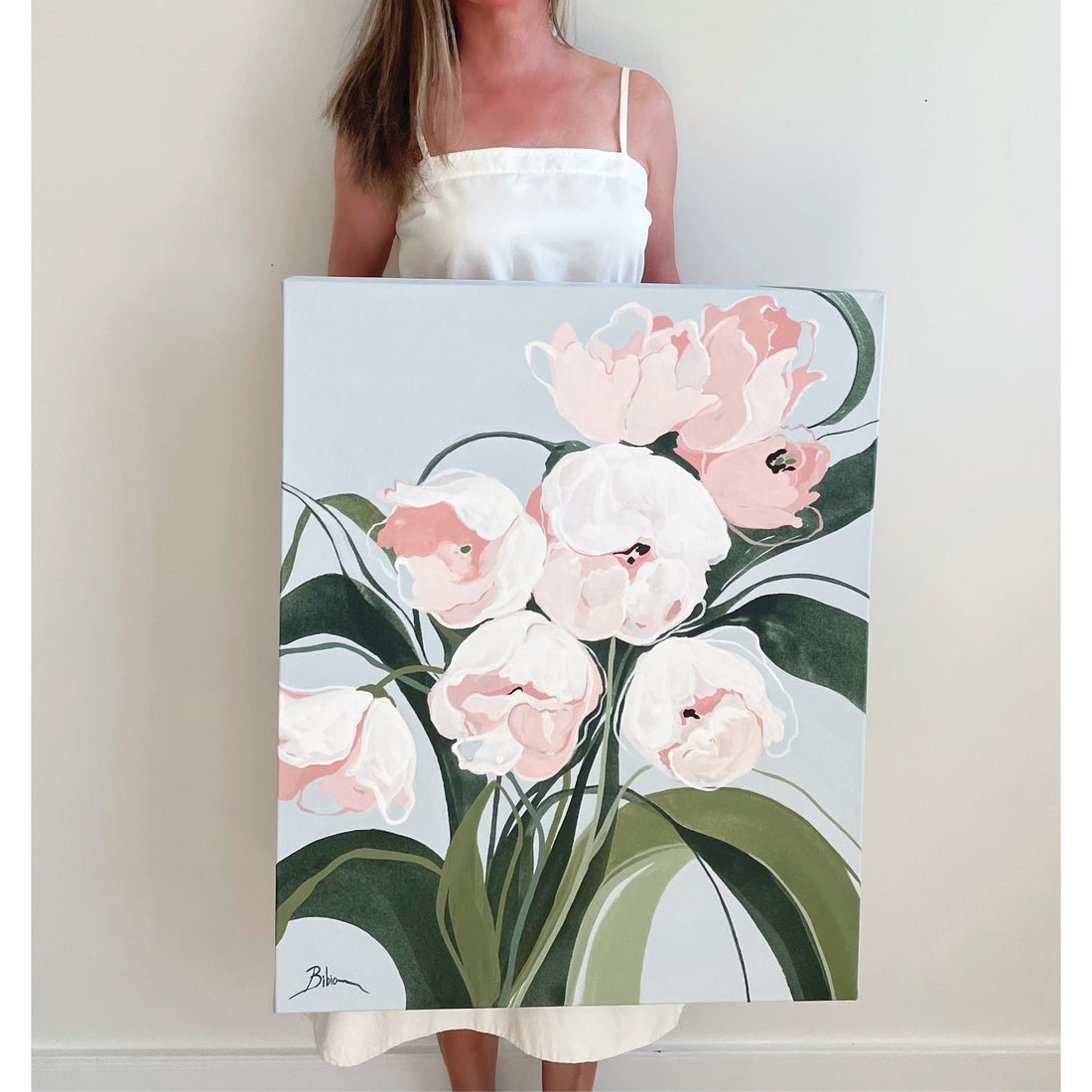 Bibiana Hooper "Solari 10" abstract floral painting Canadian artist