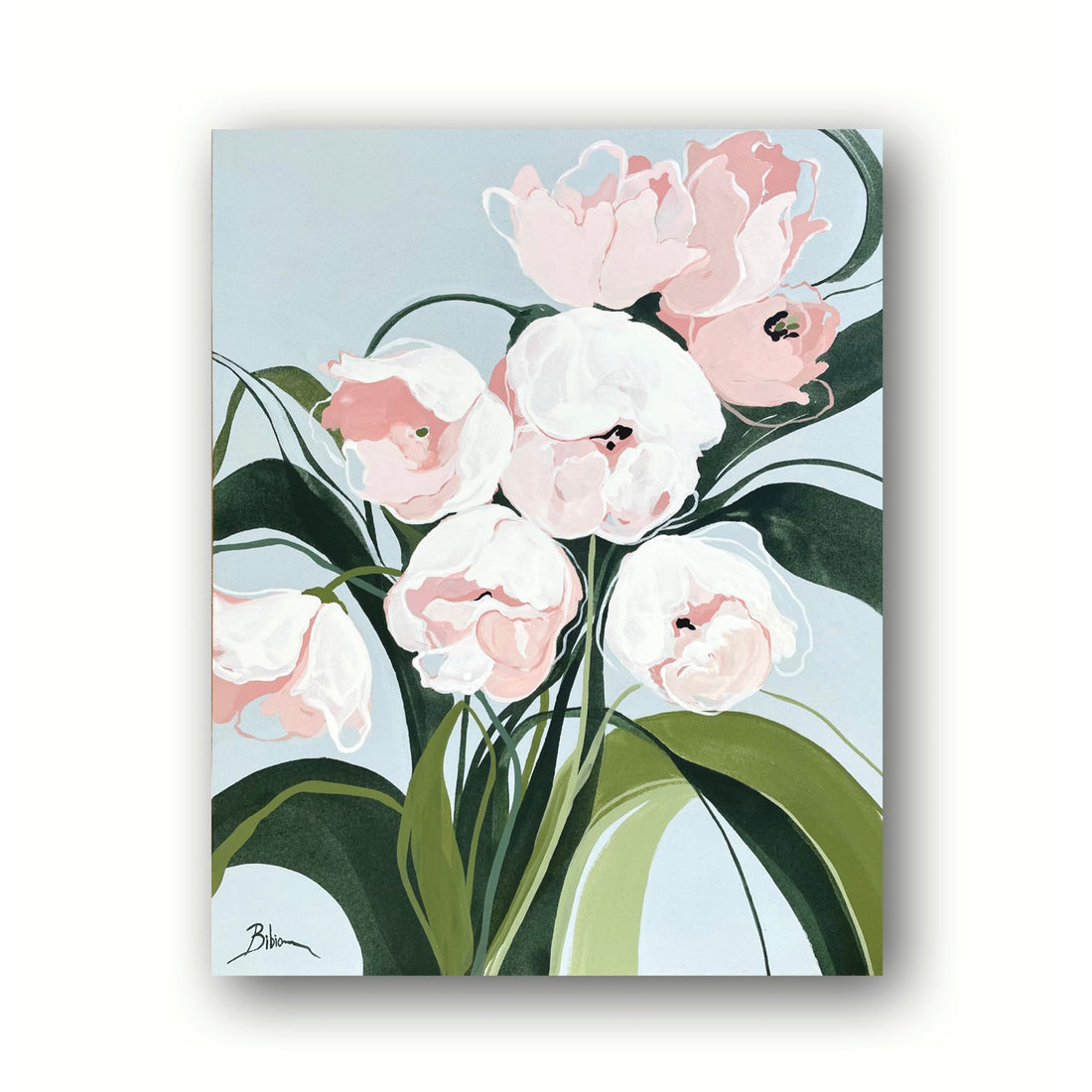 Bibiana Hooper "Solari 10" abstract floral painting Canadian artist