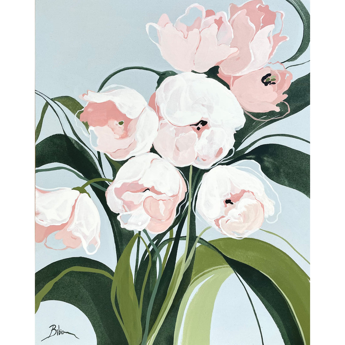 Bibiana Hooper "Solari 10" abstract floral painting Canadian artist