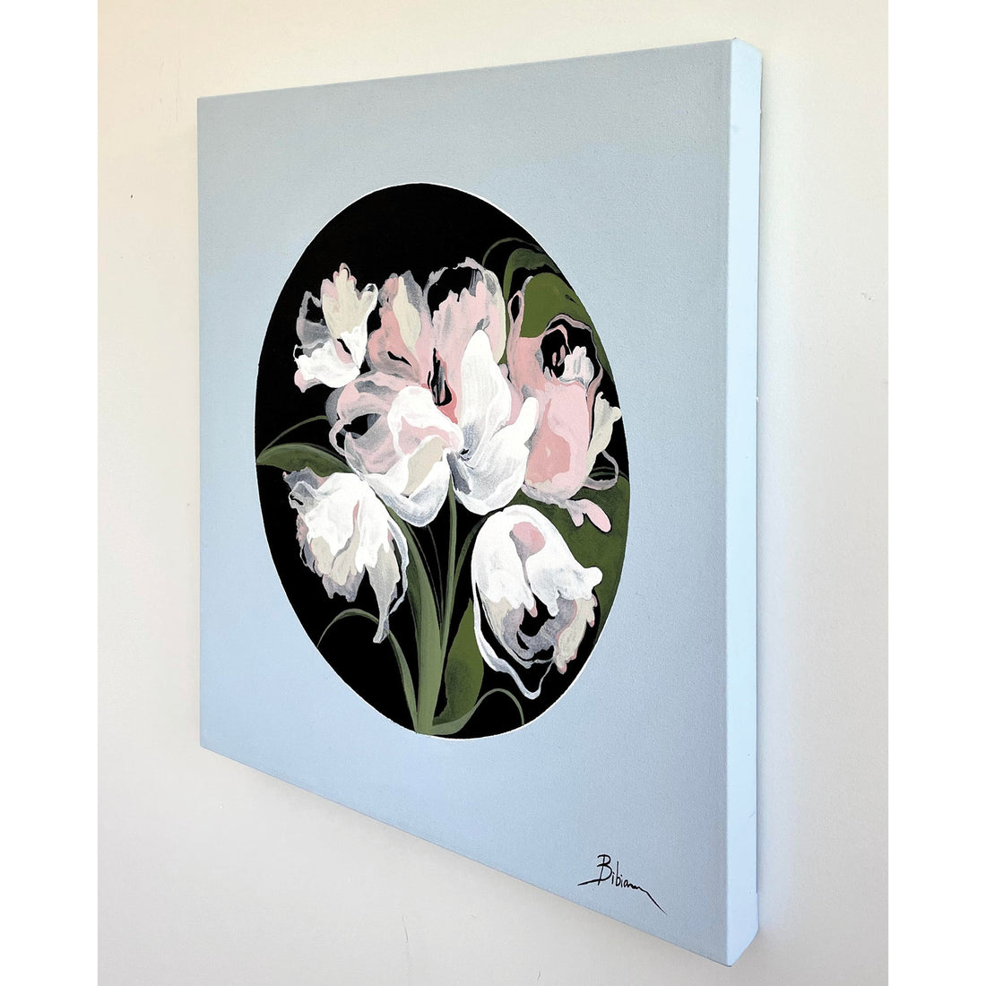 Bibiana Hooper "Solari 11" abstract floral painting Canadian artist