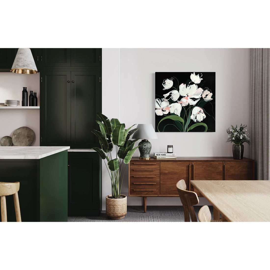 Bibiana Hooper "Solari 12" abstract floral painting Canadian Artist