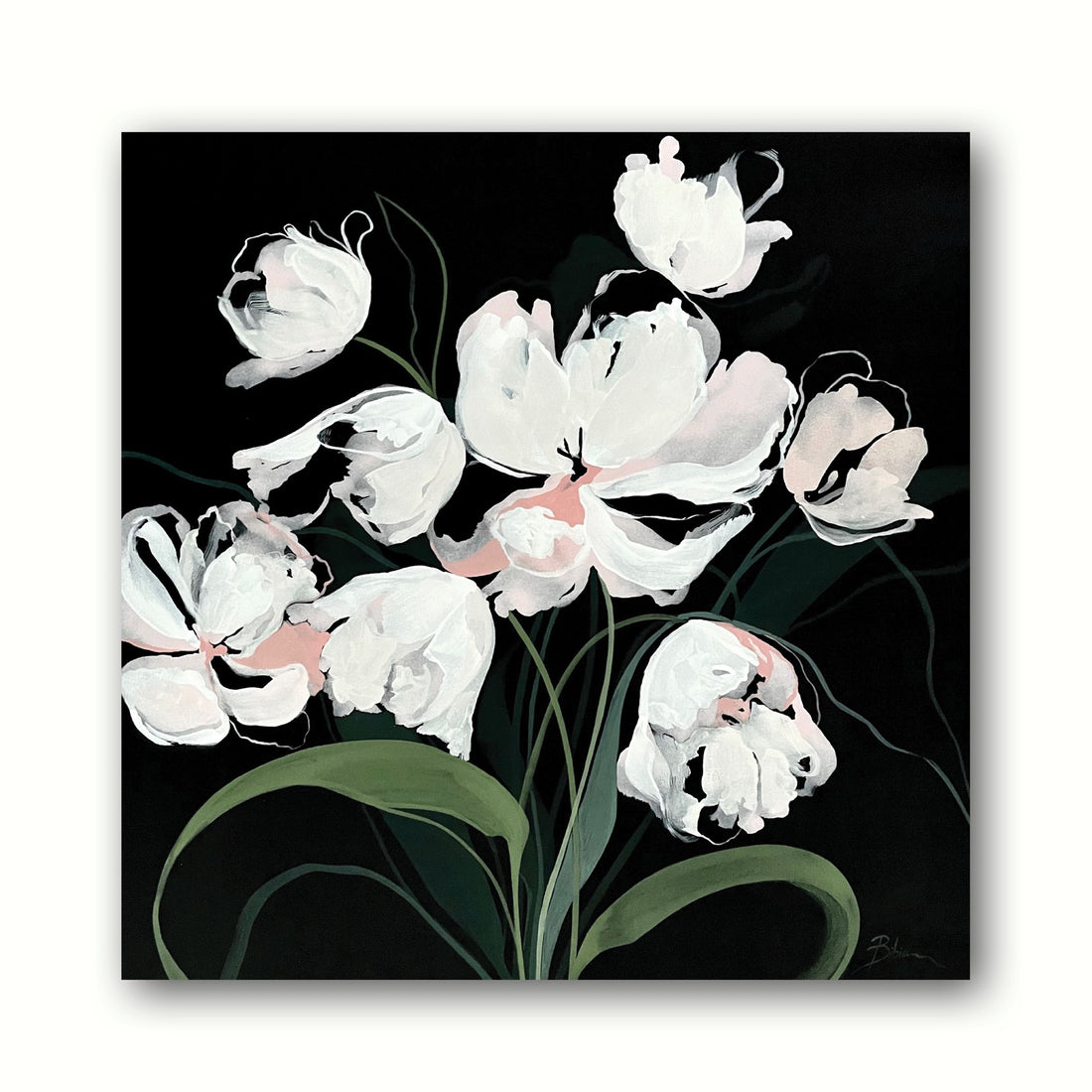 Bibiana Hooper "Solari 12" abstract floral painting Canadian Artist