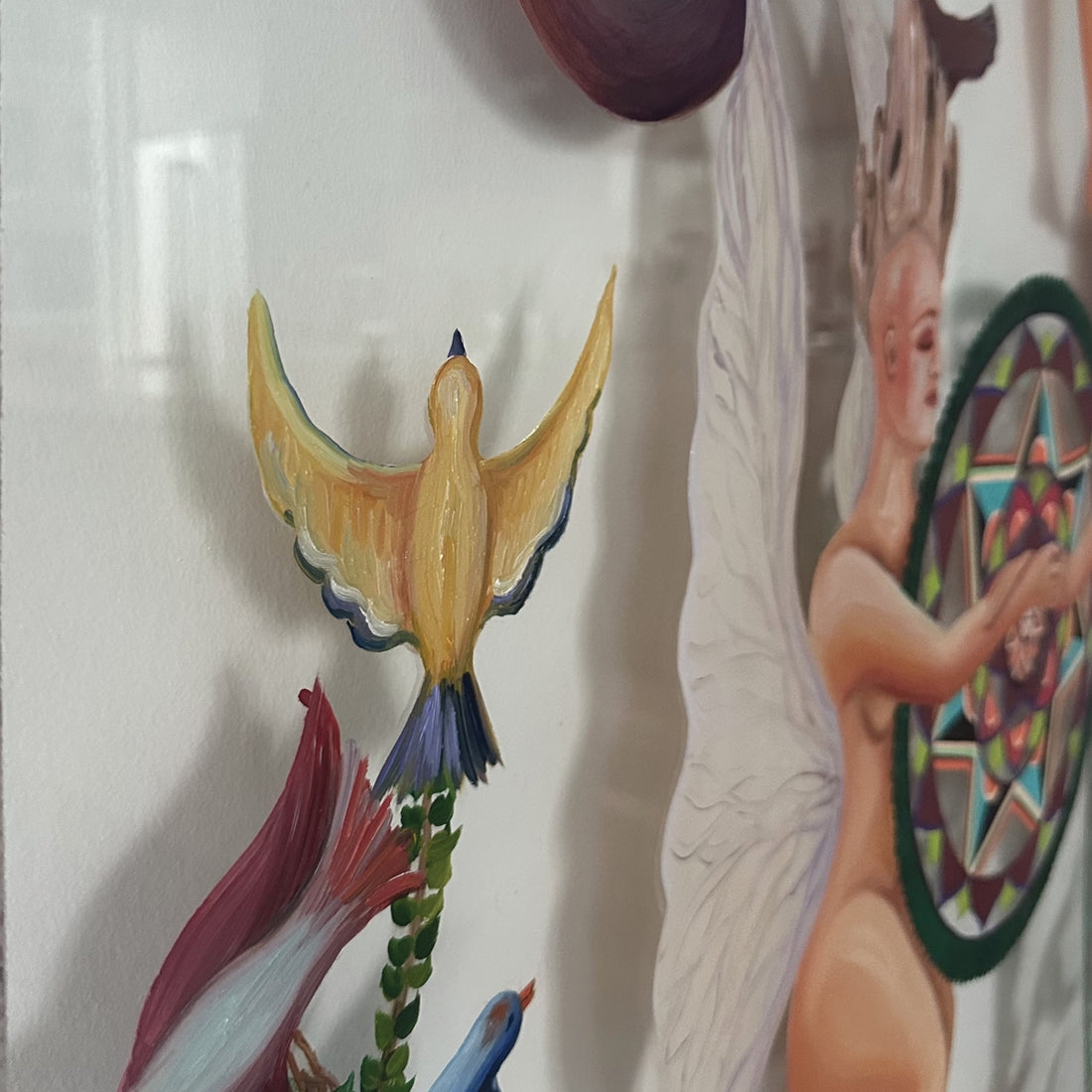 Anam Feerasta "Clouds and Waves" figurative abstract painting Canadian artist