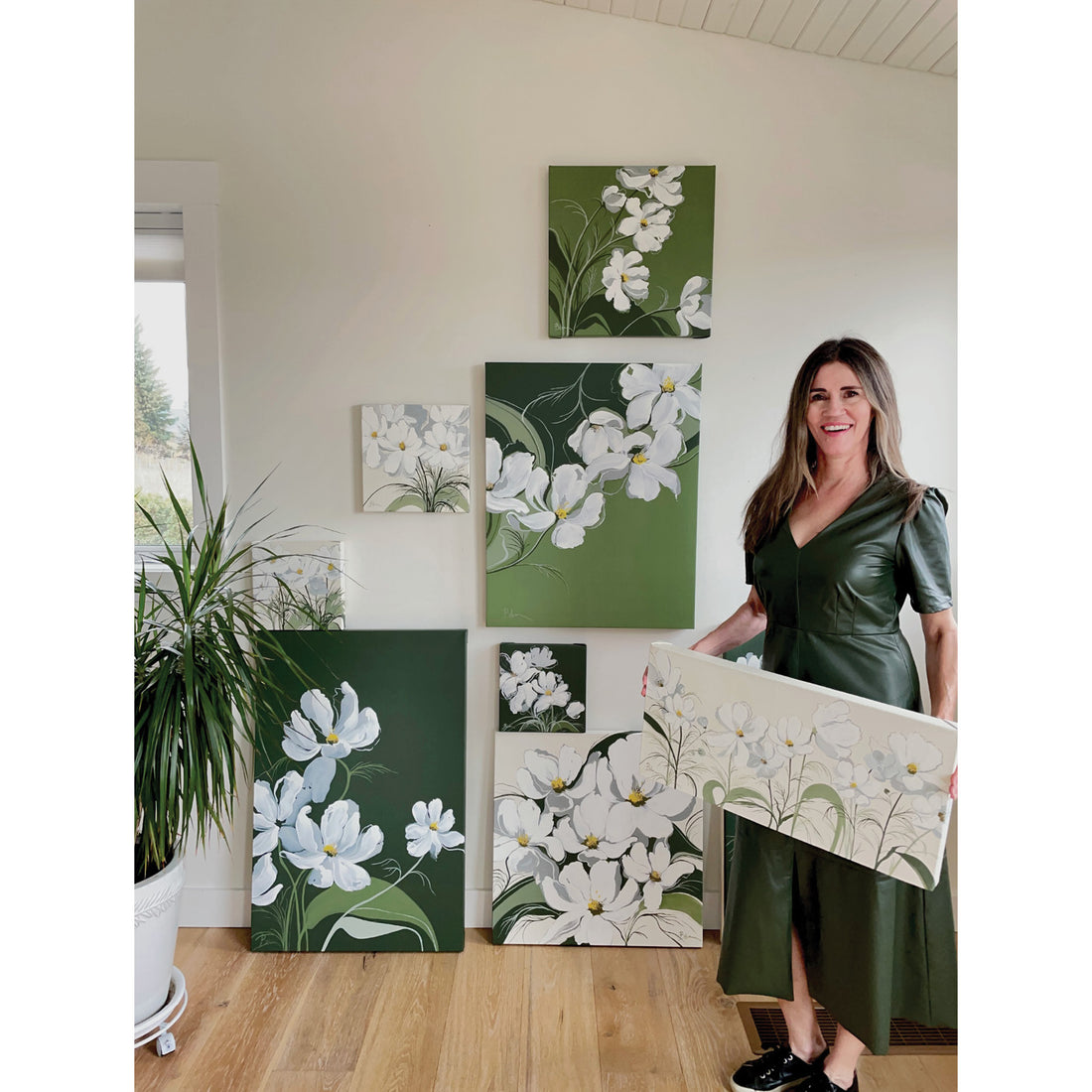 Cosmoses 10, 30" x 24"