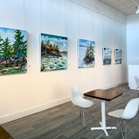 Just Chillin’, 42" x 42" - Kefi Art Gallery