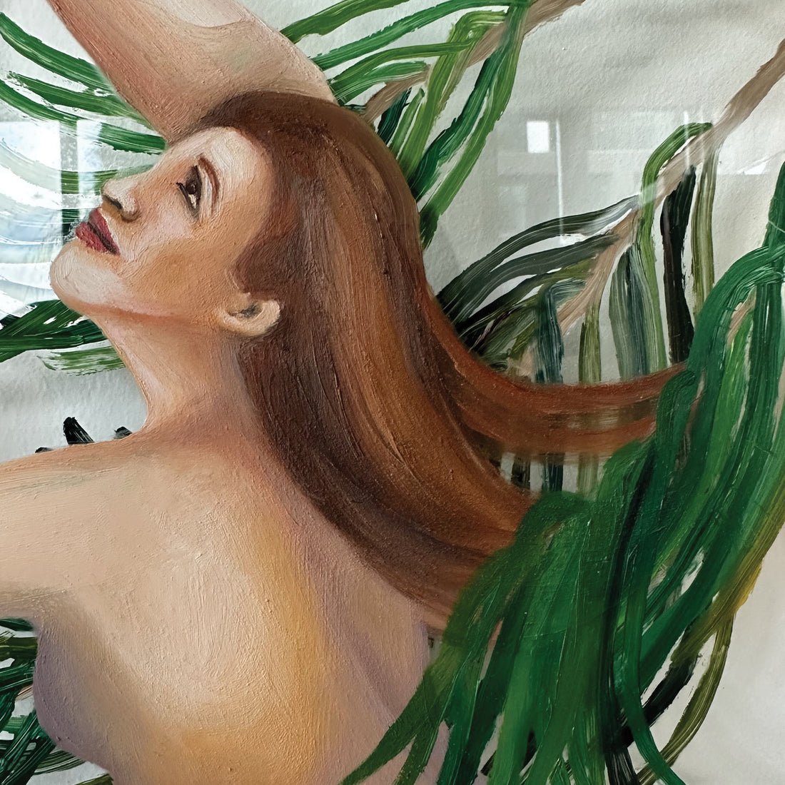 Anam Feerasta "Disembodied Dance" figurative painting Canadian Artist