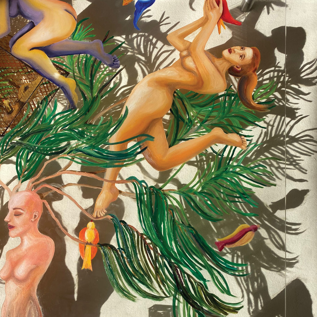 Anam Feerasta "Disembodied Dance" figurative painting Canadian Artist