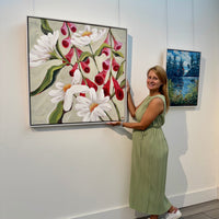 Foxglove Fanatic, 36" x 36"