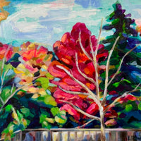 My Fall View, 12" x 12"