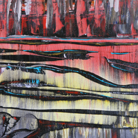 The Sentinels, 48" x 36" - Kefi Art Gallery