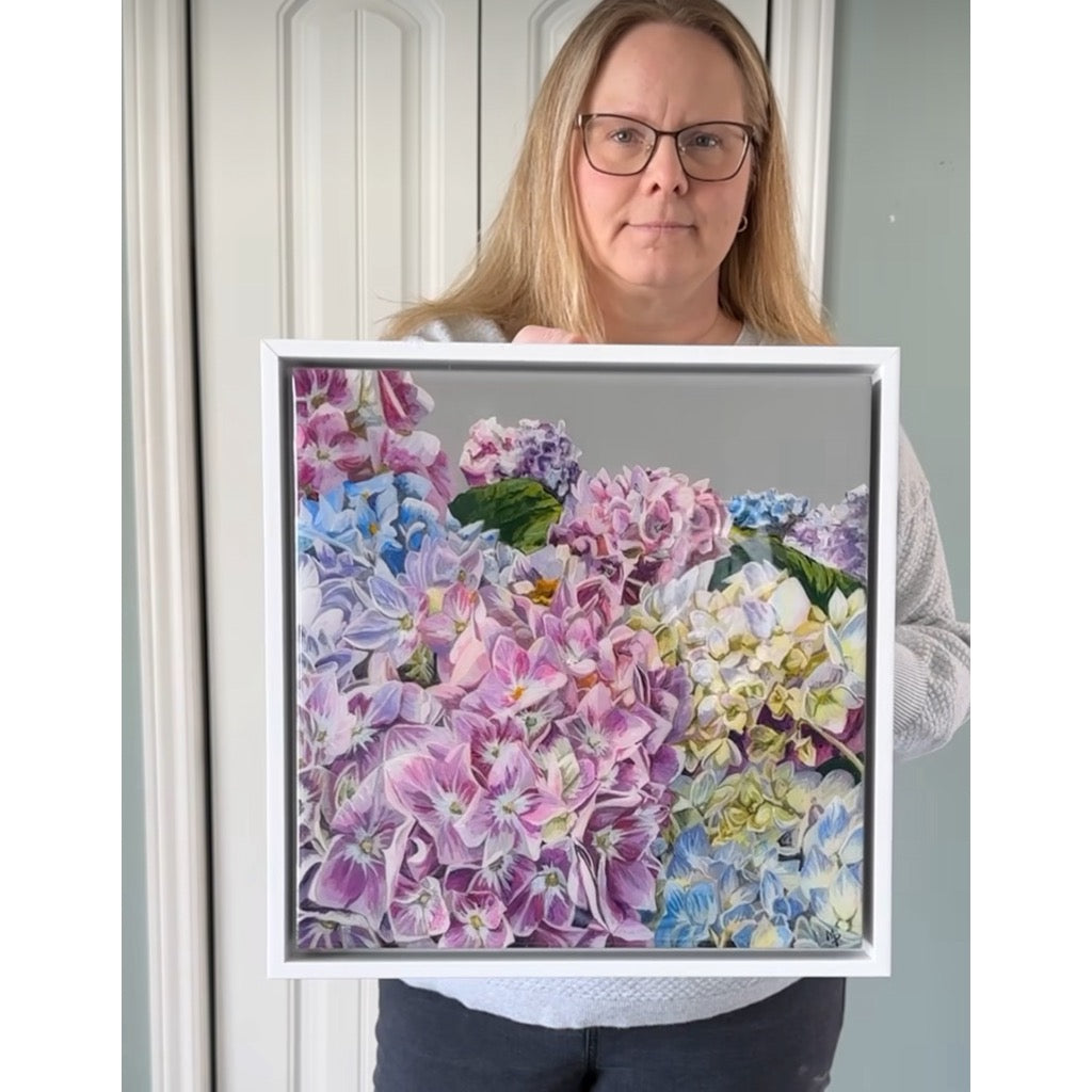 Hydrangea Heaven, 12" x 12"