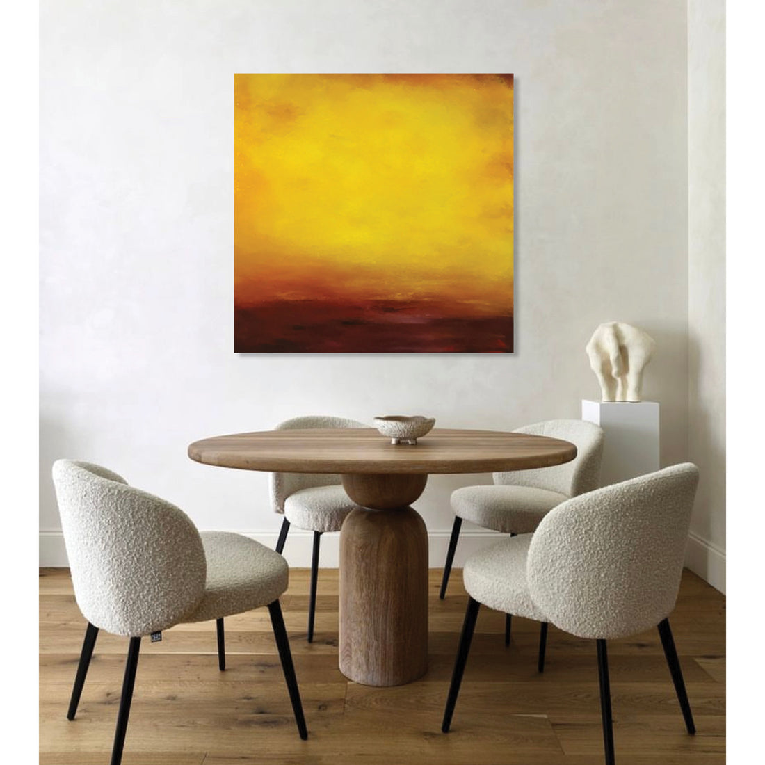 Jacques Descoteaux "Impression Du Matin" abstract original painting Canadian Artist