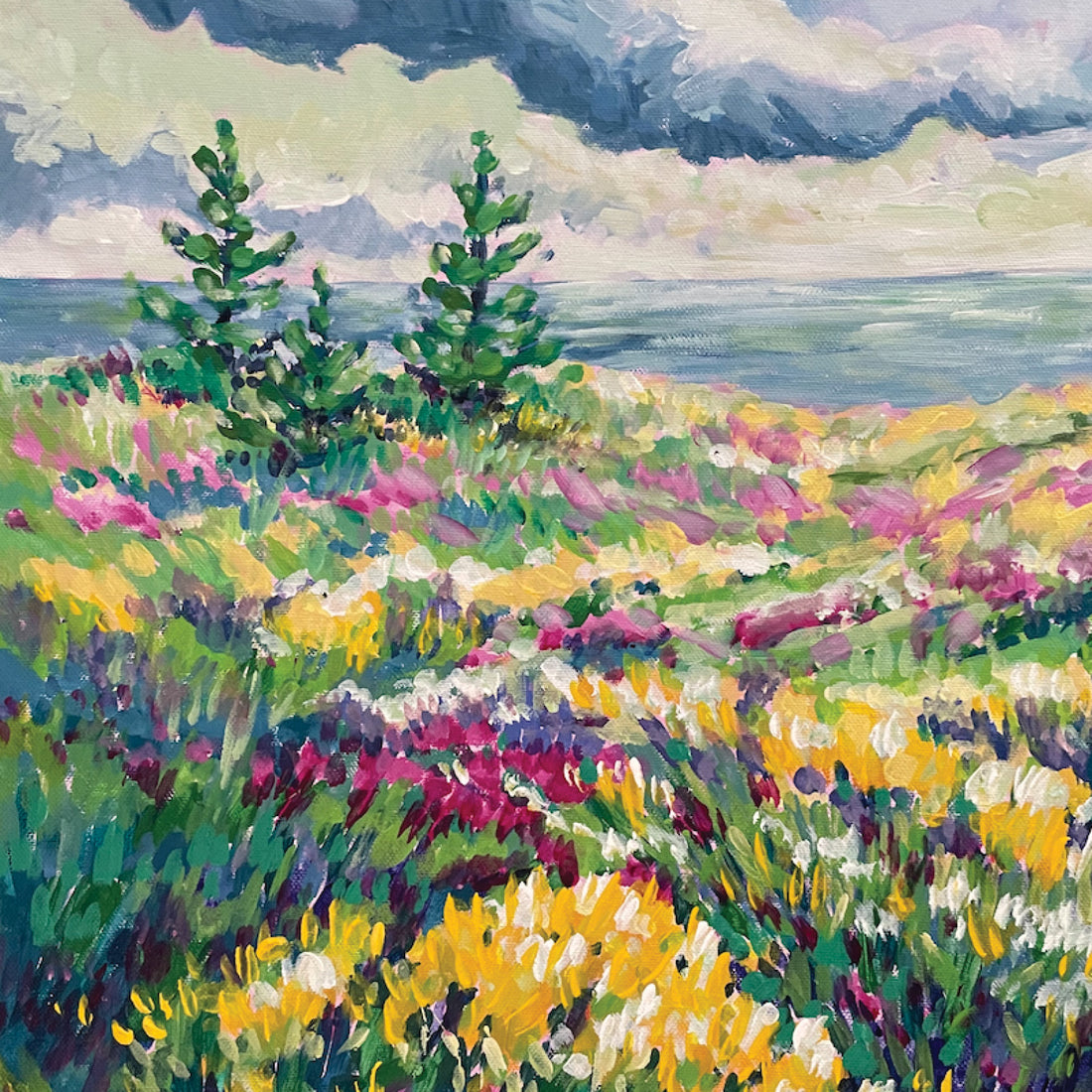 Joanne MacLennan "A Burning Within" landscape painting Canadian Artist