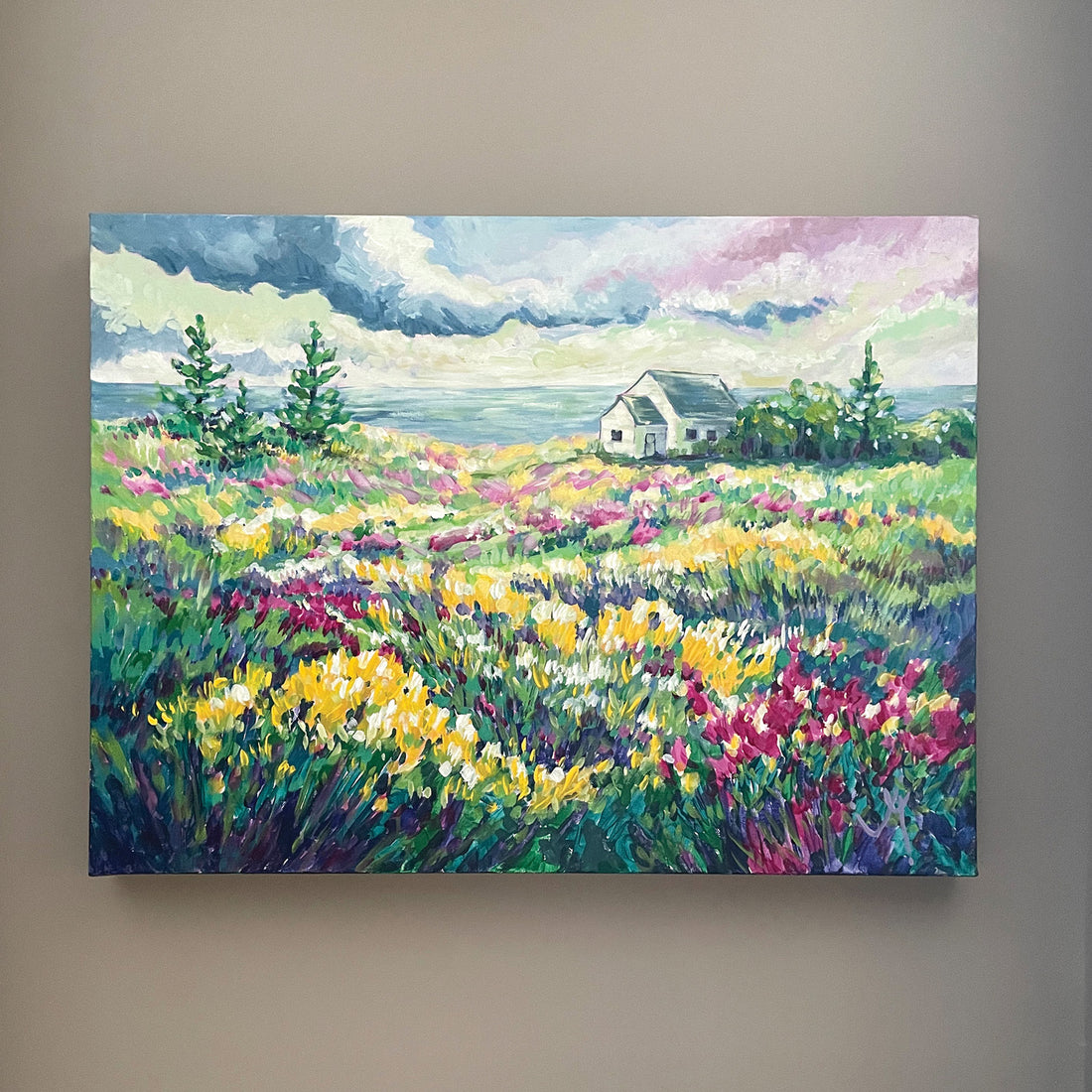 Joanne MacLennan "A Burning Within" landscape painting Canadian Artist