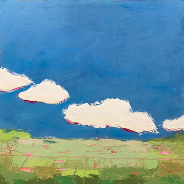 Karen Jeffrey "Vineyard In The County II" abstract painting Canadian Artist
