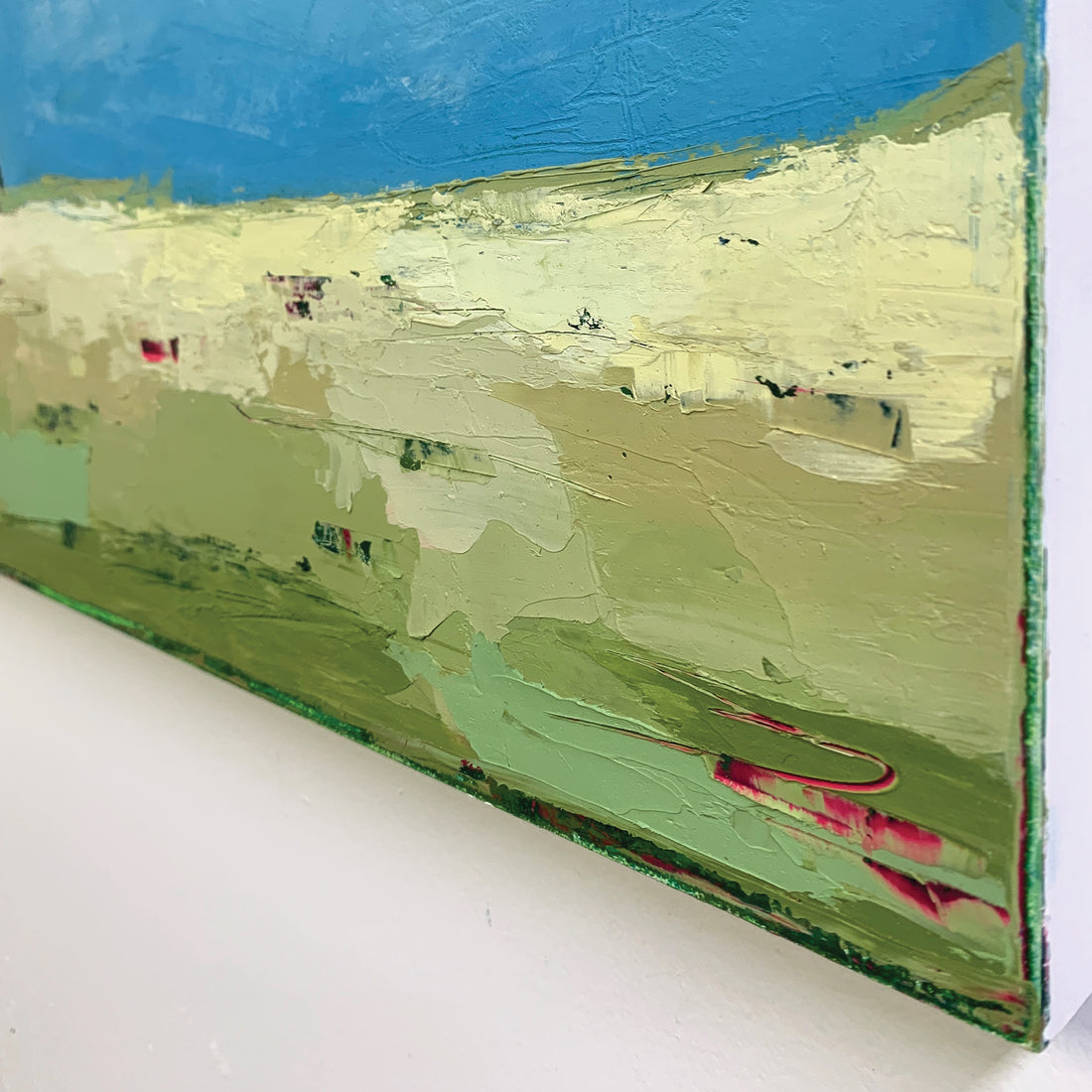 Meadow Under Cliff, 24" x 24"