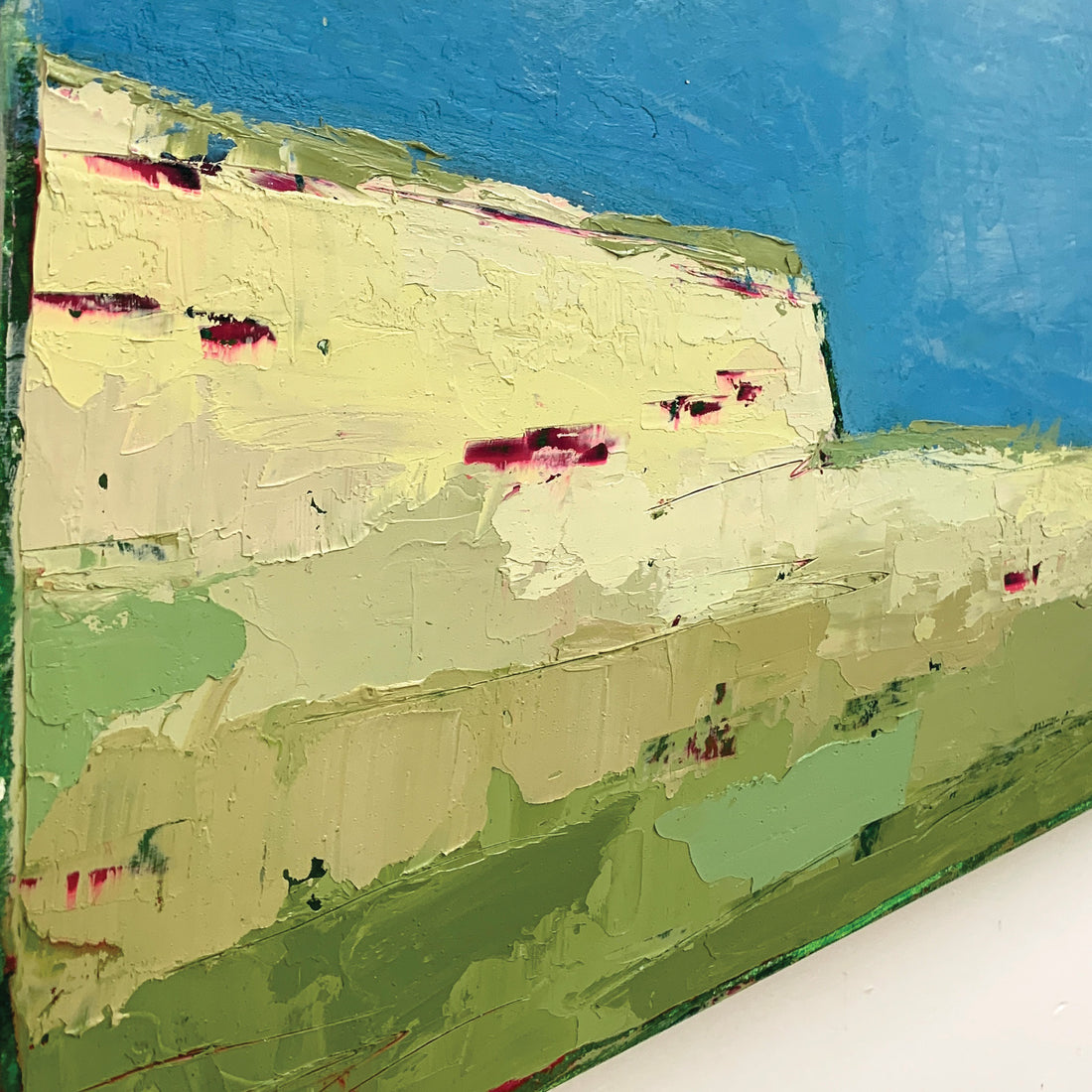 Meadow Under Cliff, 24" x 24"