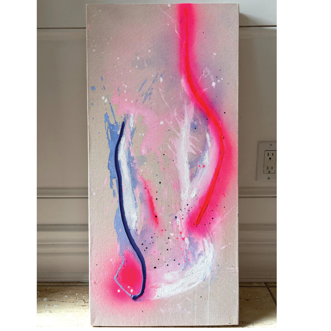 Burning and Learning, 30" x 14"