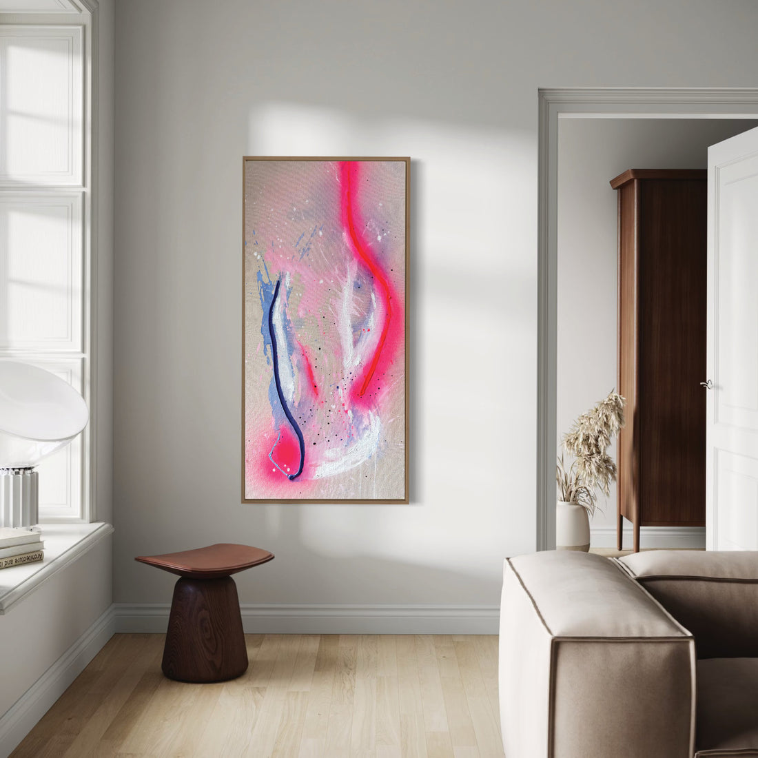 Burning and Learning, 30" x 14"