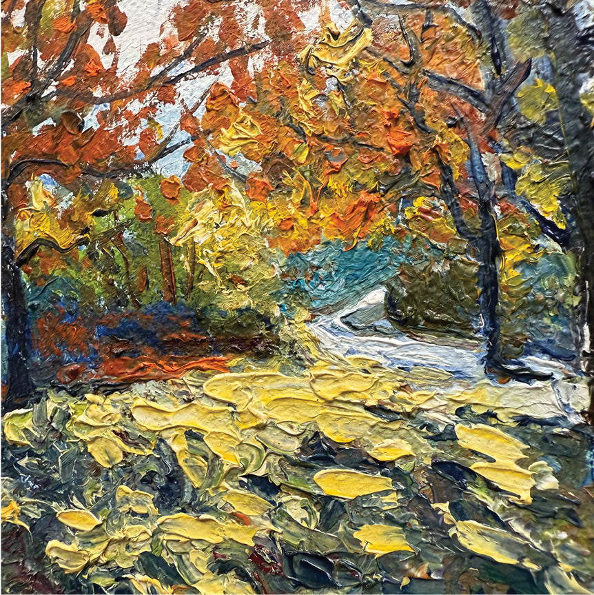 Autumn Trees, 10.5" x 12"