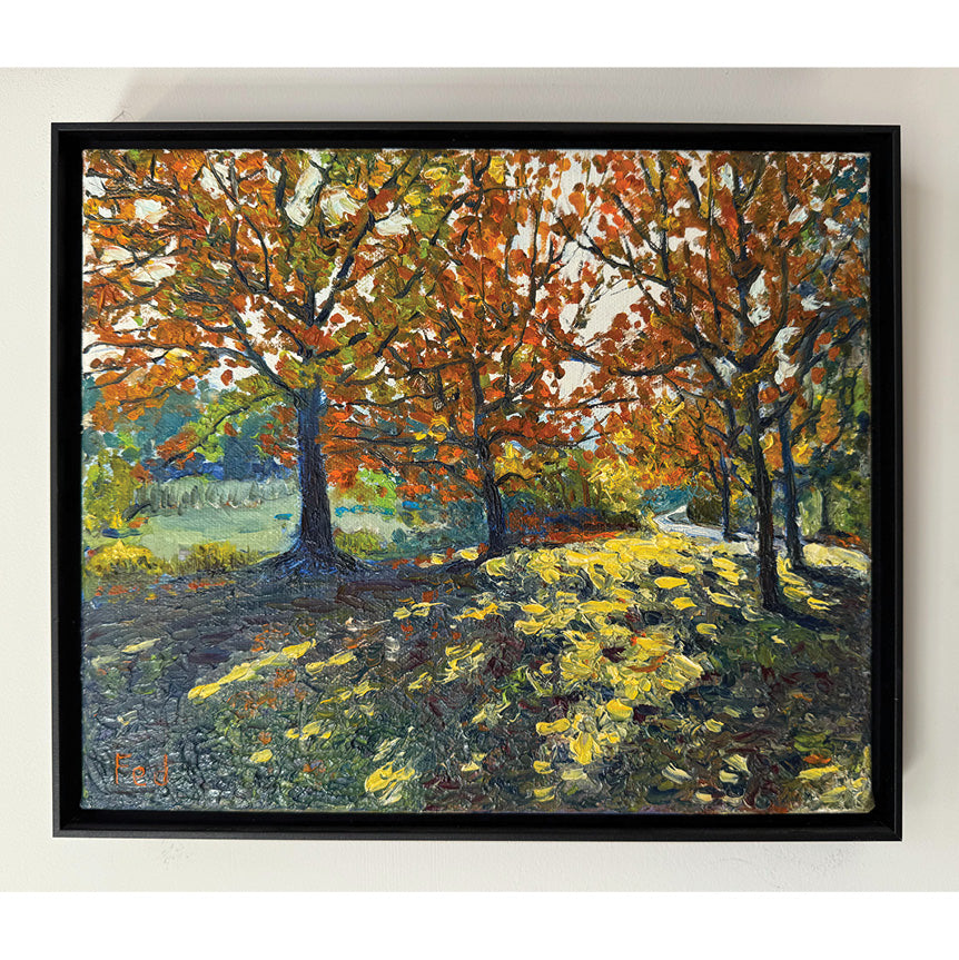 Autumn Trees, 10.5" x 12"