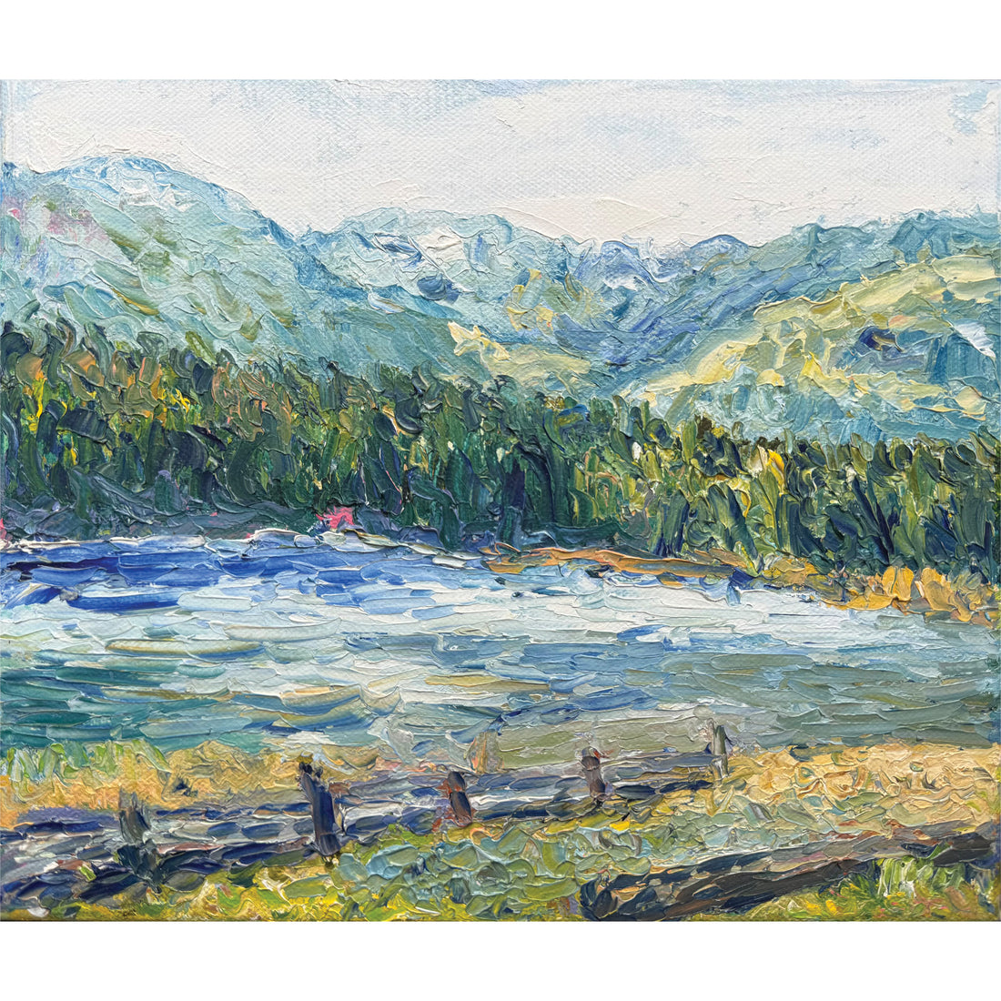 Study for Lost Lake, 10.5" x 12"