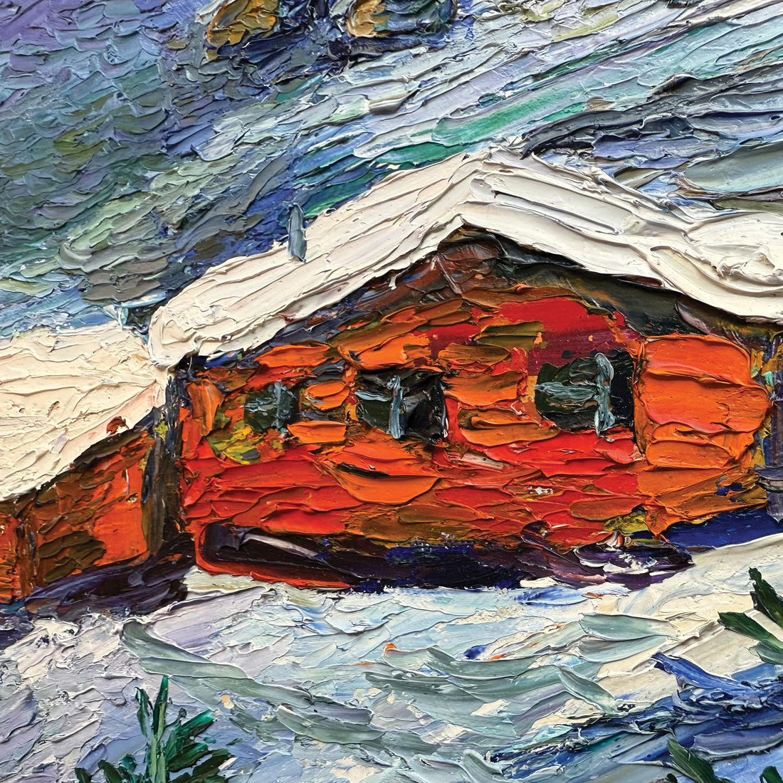 Joyful Winter in Whistler, 24" x 32"