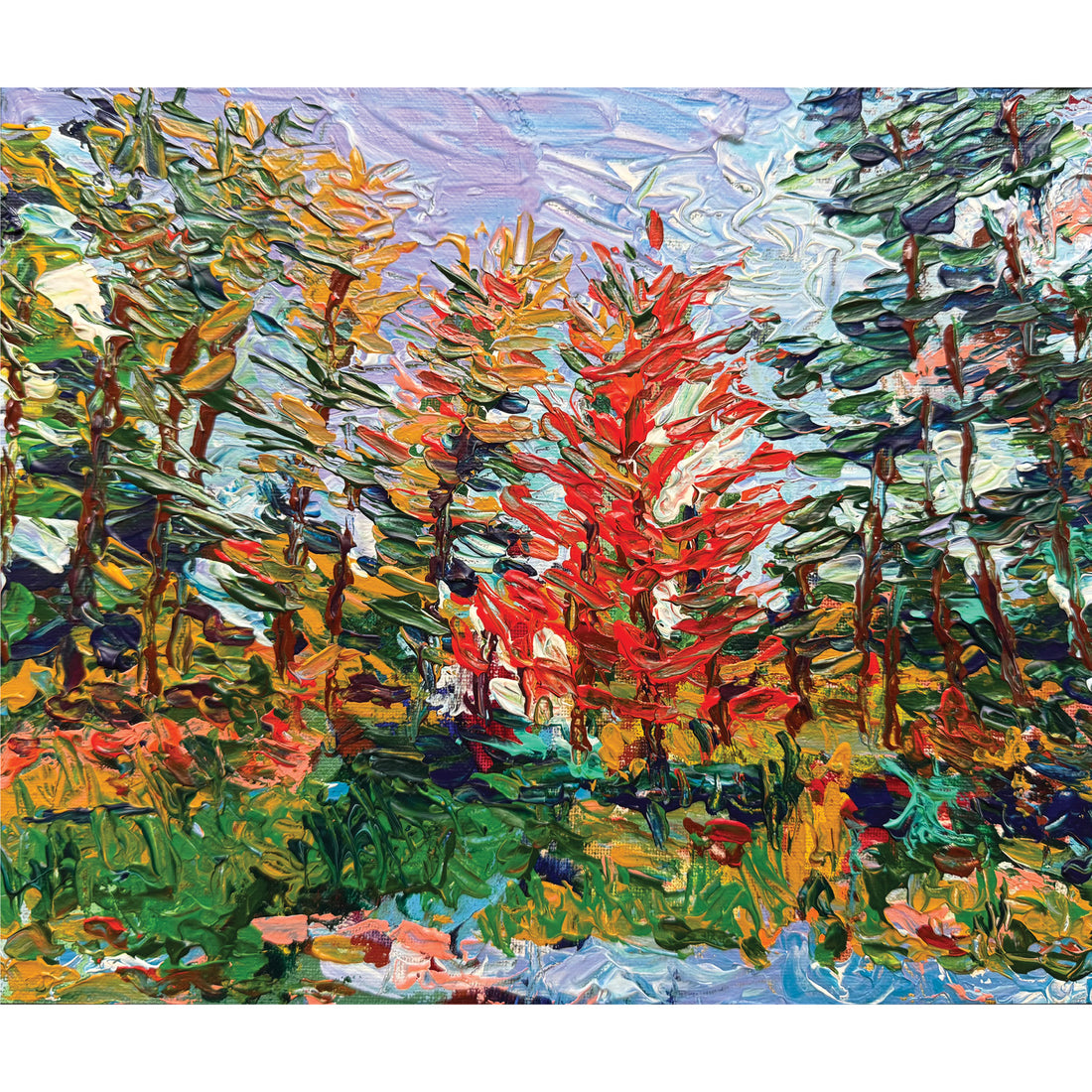 Red Spirit, 10" x 12"