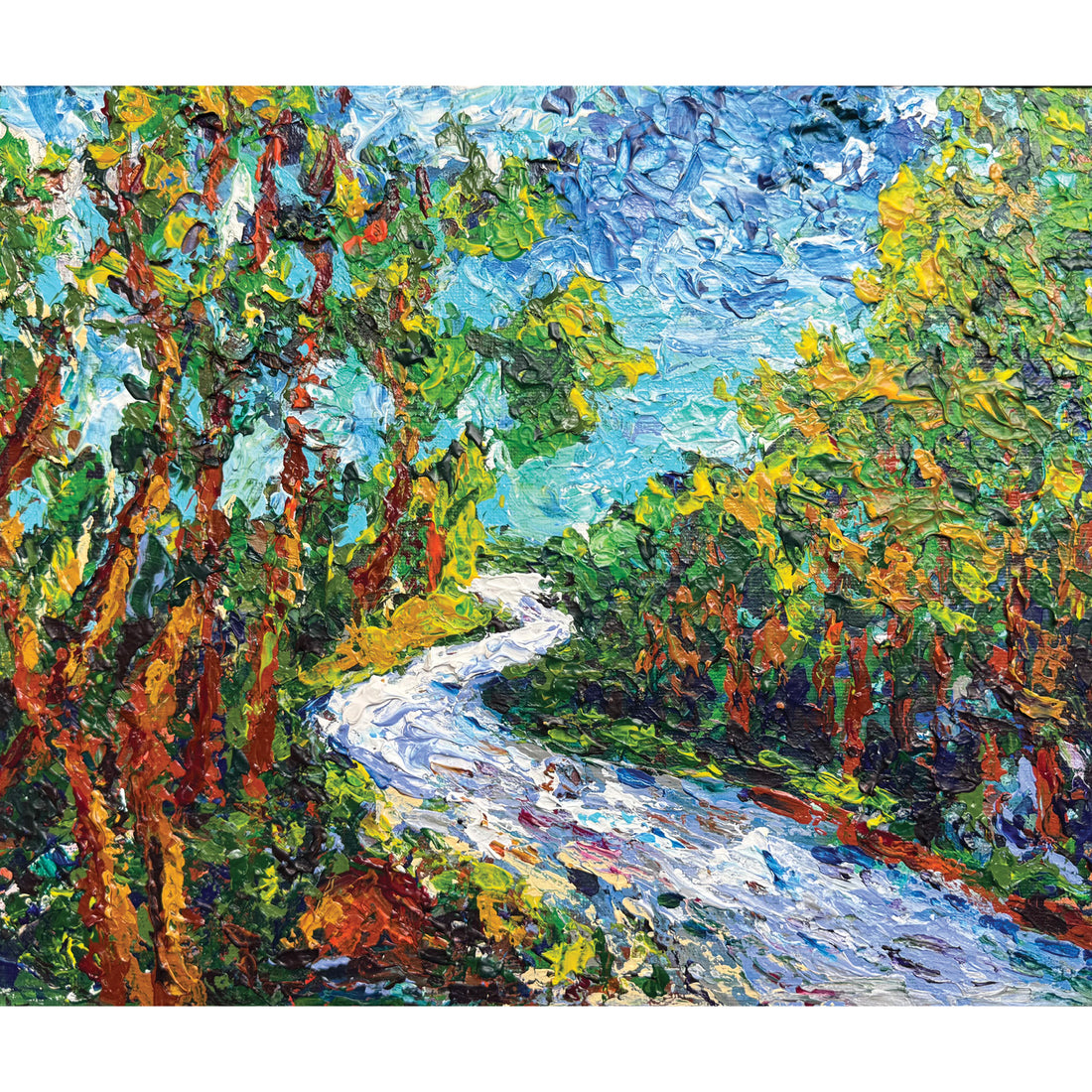 Winding Road, 10" x 12"