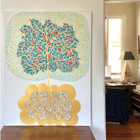 Tree of Life, Gold, 45" x 35"