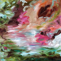 Life Swirling Around Us, 40" x 40"