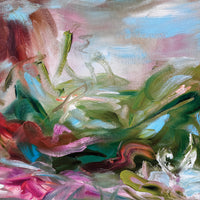 Pond Party, 42" x 42"