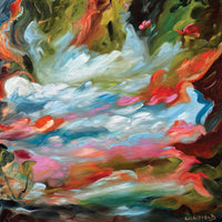 Reaching for Love, 40" x 40"