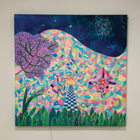Jacaranda, 36" x 36"