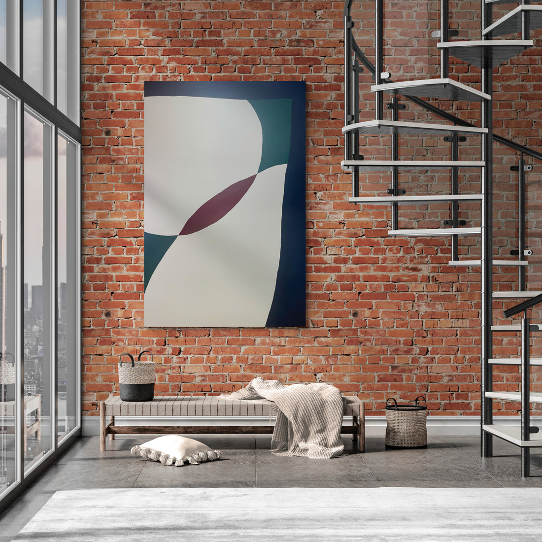 Are We Human?, 72" x 48"