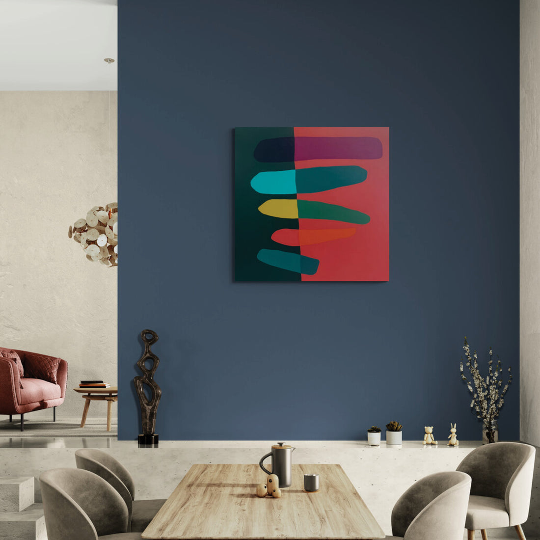 What Lies Between Us, 48" x 48"