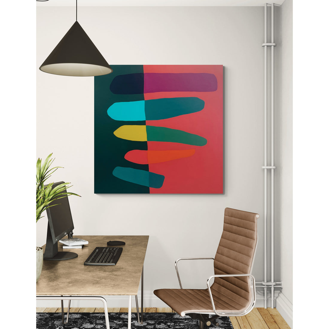 What Lies Between Us, 48" x 48"