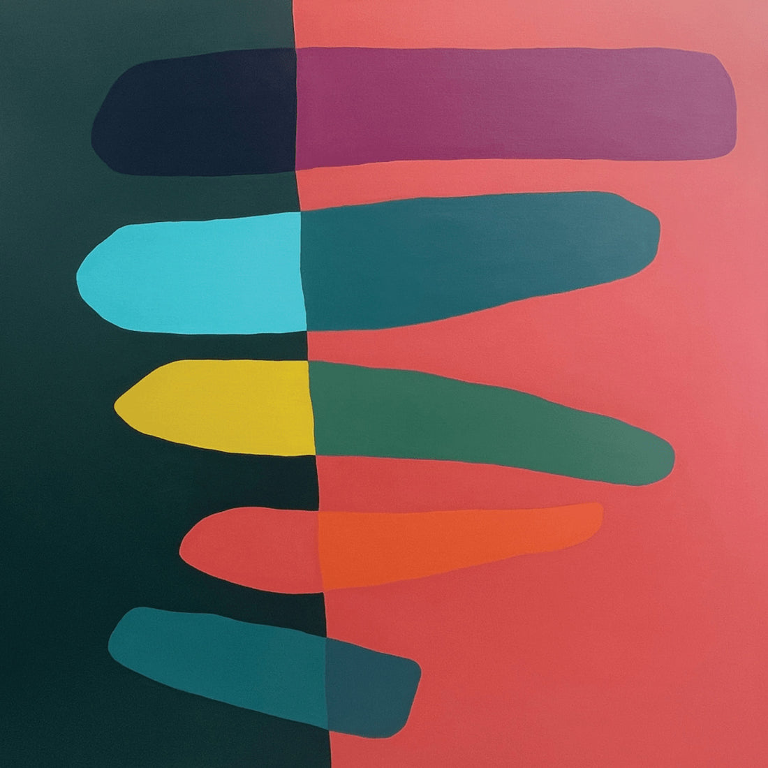 What Lies Between Us, 48" x 48"