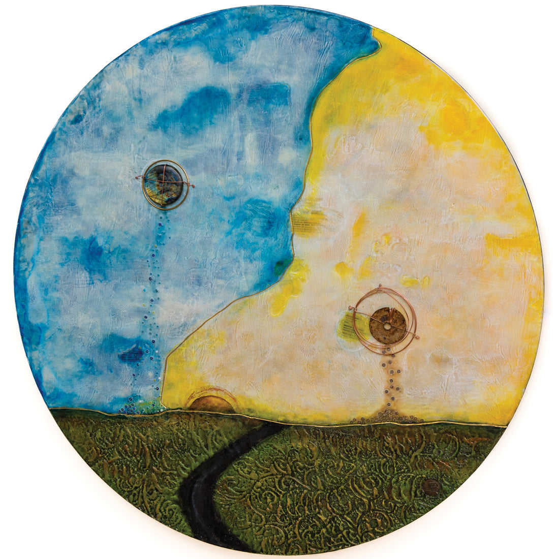 Imperfect Wheel of Life 240401, 30" round